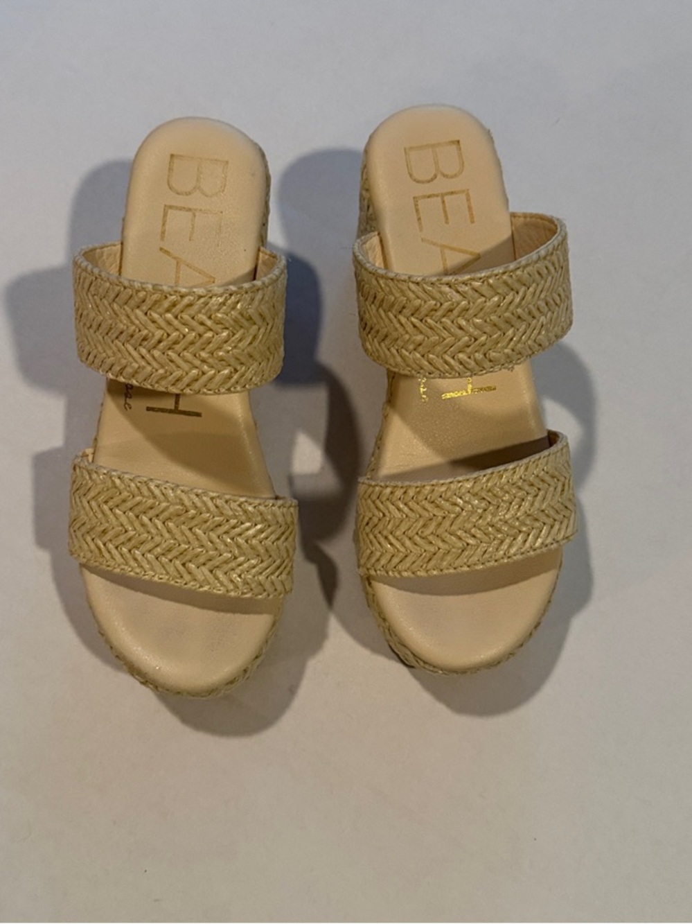 Vacation Ready Matisse Natural Braided Double-Strap Slide Sandals